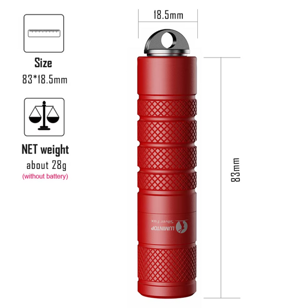 Фонарь Lumintop Silver fox 14500 760Lm Red Silver fox Red фото