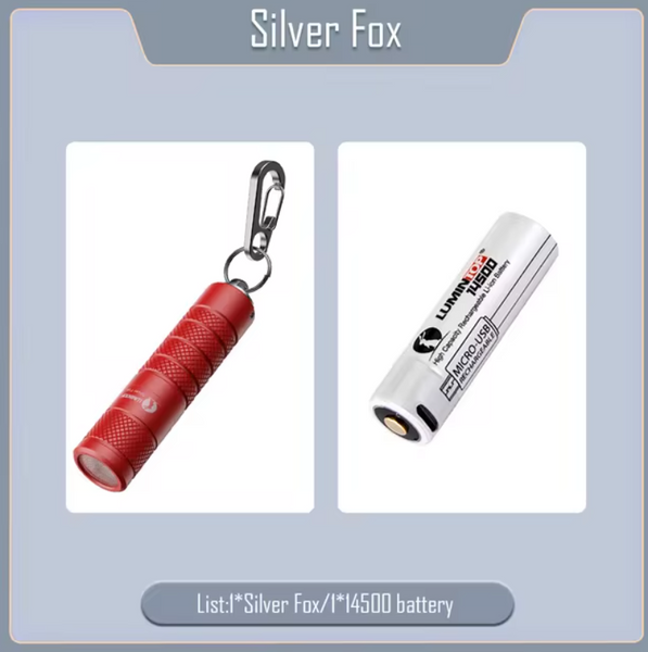 Фонарь Lumintop Silver fox 14500 760Lm Red Silver fox Red фото
