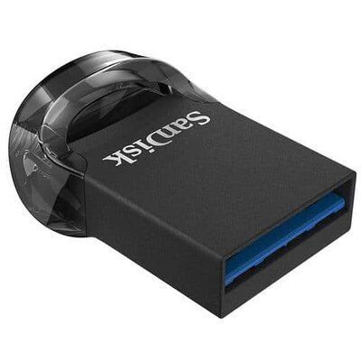 USB флешка Flash SanDisk USB 3.1 Ultra Fit 256Gb (130Mb/s) Black SDCZ430-256G-G46 фото