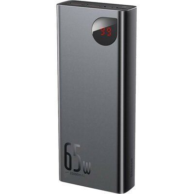 Повербанк Power Bank Baseus Adaman Metal Digital Display Quick Charge Power Bank 20000mAh 65W Black PPIMDA-D01 фото
