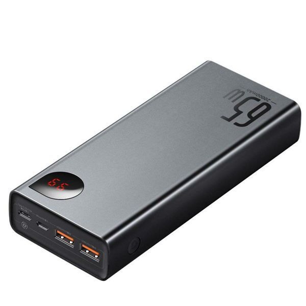 Повербанк Power Bank Baseus Adaman Metal Digital Display Quick Charge Power Bank 20000mAh 65W Black PPIMDA-D01 фото