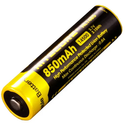 Аккумулятор Nitecore 14500 NL1485 (850mAh), защищенный 6-1021_850 фото