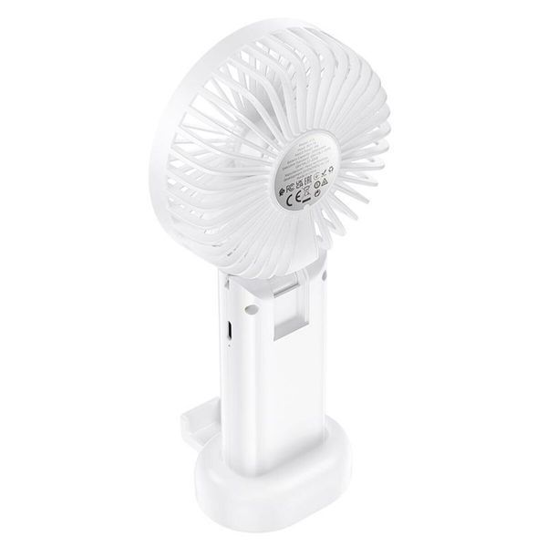 Вентилятор HOCO F15 handheld folding fan White 6931474797551 фото