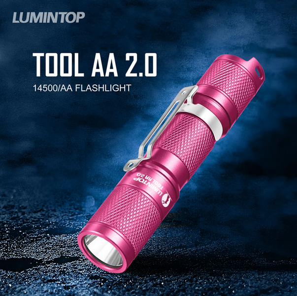 Ліхтар Lumintop TOOL AA 2.0 14500 650Lm Pink TOOL AA 2.0 Pink фото