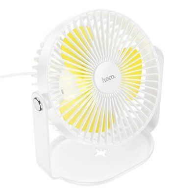 Вентилятор HOCO F14 multifunctional powerful desktop fan White 6931474797544 фото