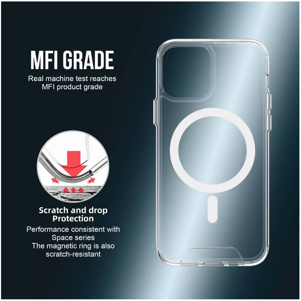 Чехол для телефона Space Magnetic for Apple iPhone 15 Pro Transparent SpaceMAG15pClear фото
