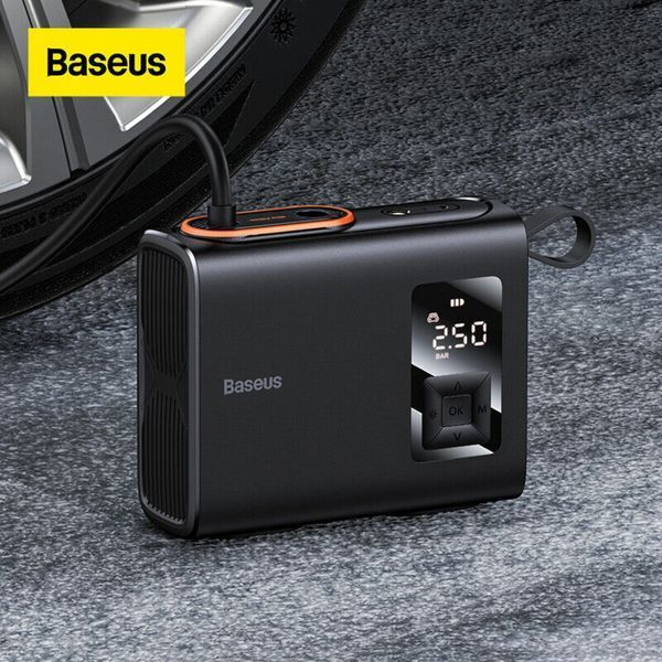 Автомобильный насос Baseus Mega EnergyPump Series Dual Cylinder Wireless Inflator CRNL060001 фото