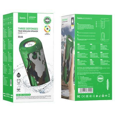 Портативная колонка HOCO BS48 Artistic sports BT speaker Camouflage Green 6931474762290 фото
