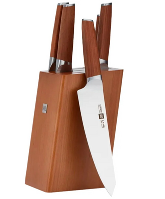 Набор ножей с подставкой Xiaomi HuoHou из 6 предметов HU0158 фото