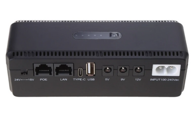Джерело безперебійного живлення для роутера Mini UPS 5V / 9V / 12V / 8800mAh Black 1107241 фото