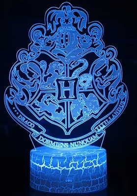 Світильник Хогвартс Гаррі Поттер (Harrу Potter Hogwarts) 16 кольорів, сенсорний перемикач+пульт дистанційного керування 020101 фото