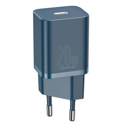 Зарядний пристрій Baseus Super Si Quick Charger 1C 20W EU Blue CCSUP-B03 фото