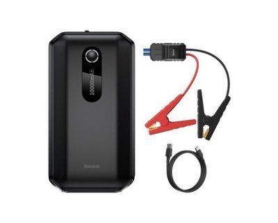 Автомобільний пуско-зарядний пристрій Baseus Super Energy Air Car Jump Starter（10000mAh) Black CGNL020101 фото