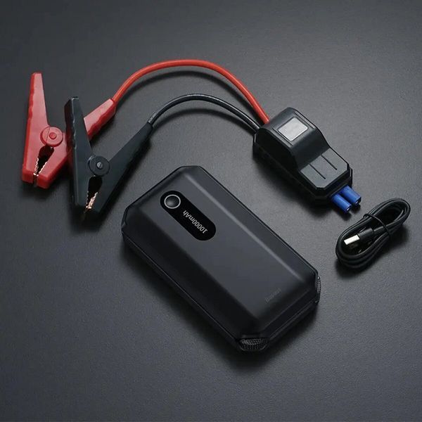 Автомобільний пуско-зарядний пристрій Baseus Super Energy Air Car Jump Starter（10000mAh) Black CGNL020101 фото