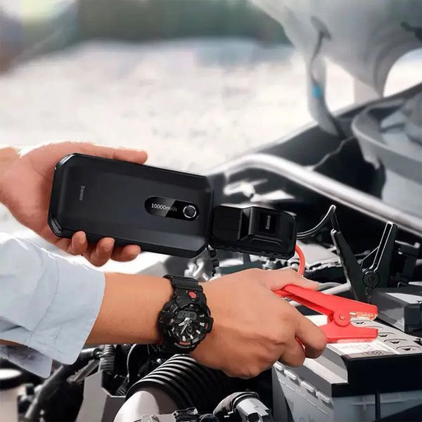 Автомобільний пуско-зарядний пристрій Baseus Super Energy Air Car Jump Starter（10000mAh) Black CGNL020101 фото