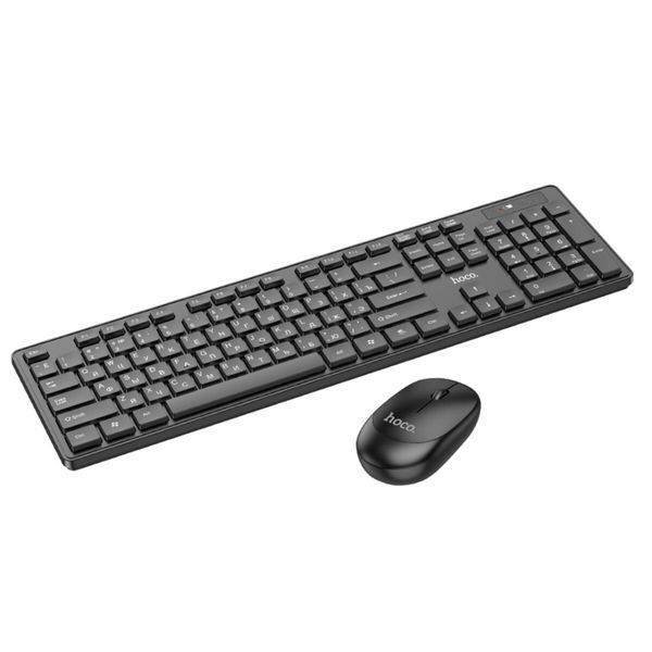 Клавиатура+мышь HOCO GM17 Wireless business keyboard and mouse set Black 6931474759481 фото