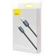Кабель Baseus Crystal Shine Series Fast Charging Data Cable USB to iP 2.4A 1.2m Black CAJY000001 фото 4