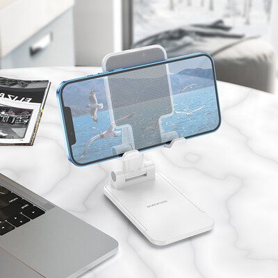 Держатель для мобильного BOROFONE BH81 Astral folding desktop stand White BH81W фото