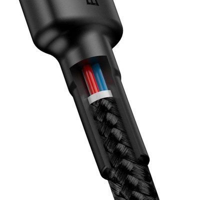 Кабель Baseus Cafule PD2.0 60W flash charging USB Type-C-Type-C (20V 3A)1M Grey+Black CATKLF-GG1 фото