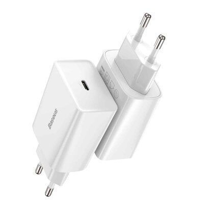 Зарядний пристрій Baseus Speed Mini Quick Charger 1C 20W EU White CCFS-SN02 фото