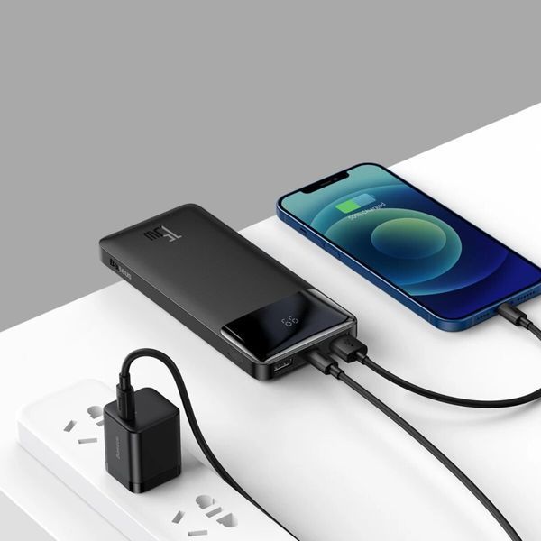 Повербанк Power Bank Baseus Bipow Digital Display Power Bank 10000mAh 15W Black PPBD050001 фото