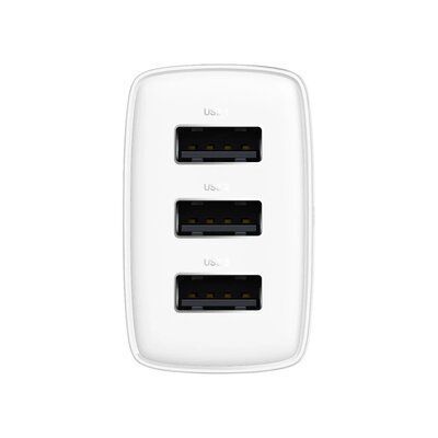 Зарядний пристрій Baseus Compact Charger 3U 17W EU White CCXJ020102 фото