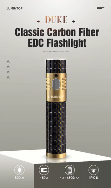 Ліхтар Lumintop Duke Carbon 14500 800Lm  Duke фото
