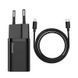 Зарядное устройство Baseus Super Si 1C 20W With Simple Wisdom Data Cable Type-C/iP 1m Black TZCCSUP-B01 фото 1