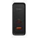 Зарядний пристрій Baseus GaN3 Pro Fast Charger C+U 100W Cable Type-C to Type-C 100W 20V/5A 1m Black CCGP090201 фото 2