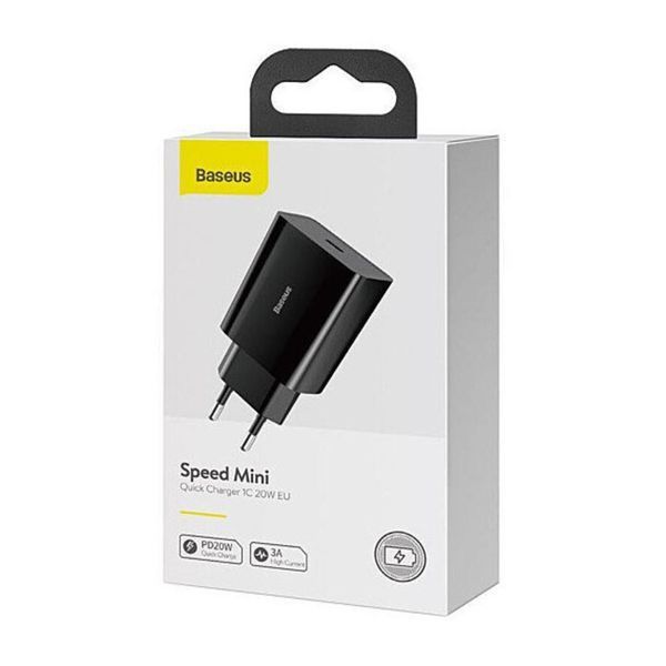 Зарядное устройство Baseus Speed Mini Quick Charger 1C 20W EU Black CCFS-SN01 фото
