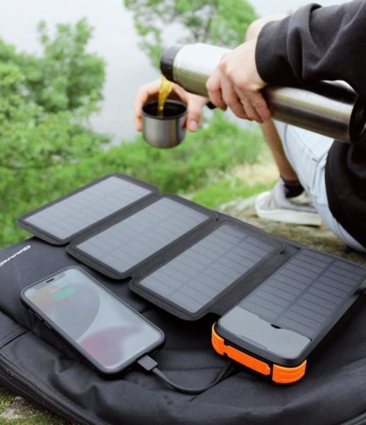 Повербанк Power Bank Mibrand EXTREM 20000mAh solar folding 2 lights MI20K/S&F2 фото