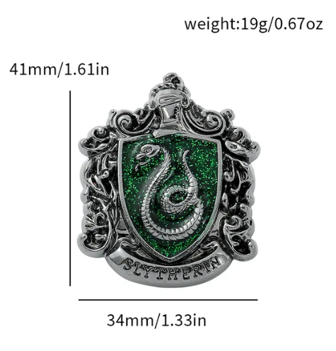 Брошь значок Слизерин Гарри Поттер (Harrу Potter Slytherin) 05012 фото