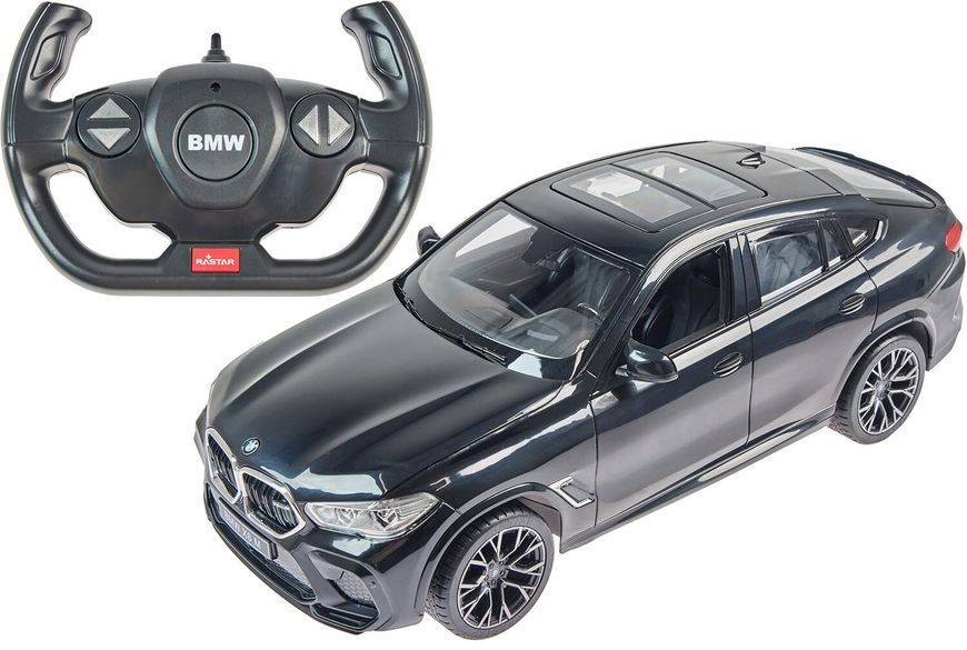 Машинки на радіокеруванні Rastar BMW X6 1:14 Чорний 454.00.39 фото
