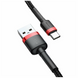 Кабель Baseus Cafule Cable USB For Type-C 3A 1m Red+Black CATKLF-B91 фото 4