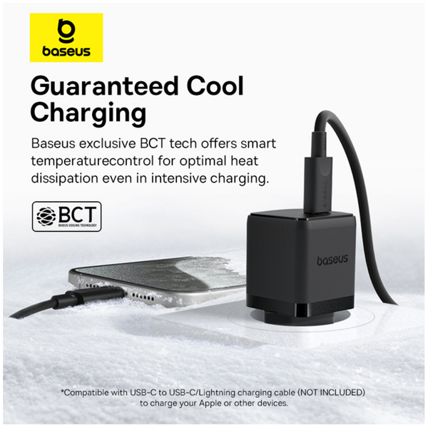 Зарядний пристрій Baseus Palm Fast Charger 1C 20W EU Cluster Black P10111602113-00 фото