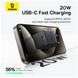 Зарядний пристрій Baseus Palm Fast Charger 1C 20W EU Cluster Black P10111602113-00 фото 10