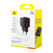 Зарядний пристрій Baseus Palm Fast Charger 1C 20W EU Cluster Black P10111602113-00 фото 2