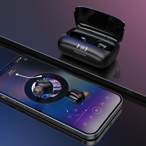 Навушники BOROFONE BE55 Perfect wireless BT headset Black BE55B фото