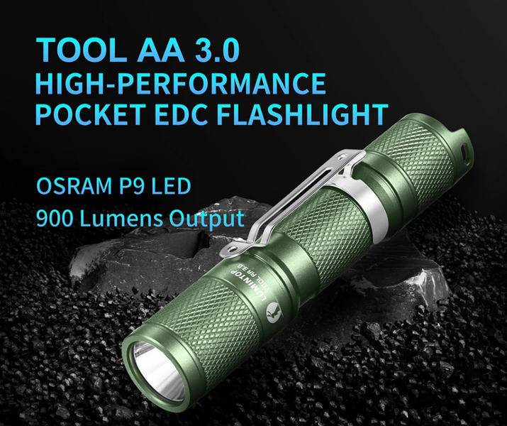 Ліхтар Lumintop TOOL AA 3.0 14500 900Lm Green TOOL AA 3.0 Green фото